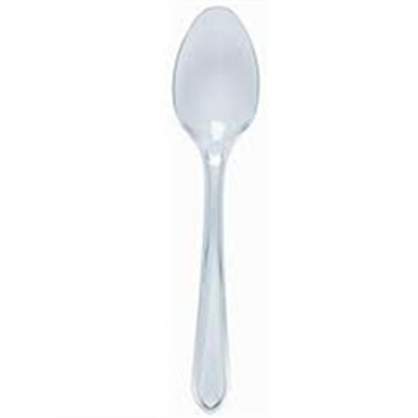 Plastic Heavy Duty  Clear Dessert Spoons (a pack of 1000)