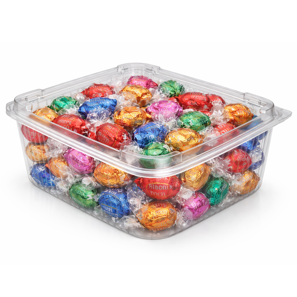 Somoplast 902 Clear Hinged Domed Square Container 1500cc (Pack of 180)