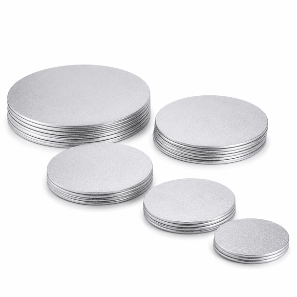 Silver Cake Drums Round [18 inch] ( Pack of 5)