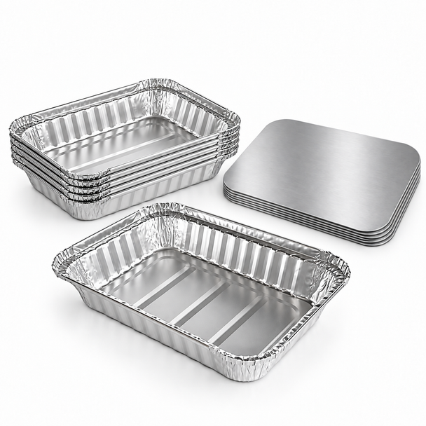 Aluminium Foil Container 6x8.2x1.5" – Pack of 900 