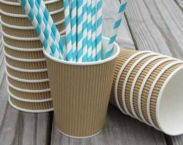 Ripple Kraft Paper Cup Hot [12oz] (a pack of 500)