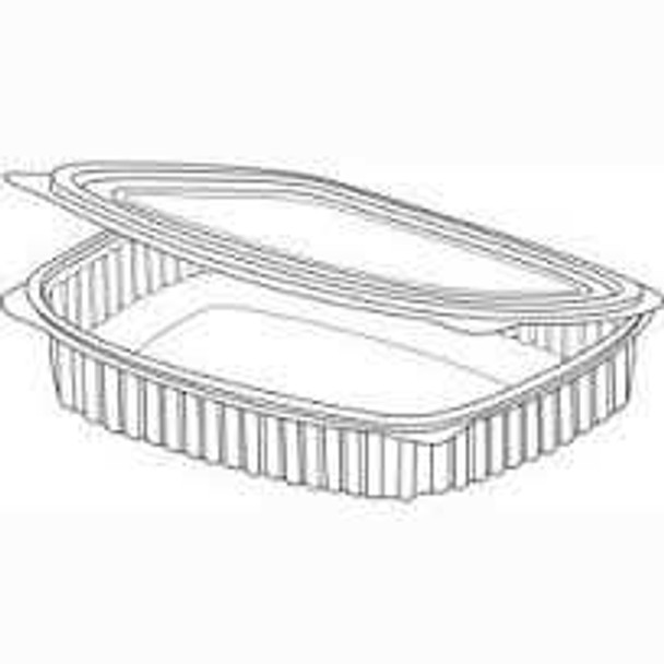Somoplast [968] Clear Hinged Rect. Container [1100cc] (a pack of 250)