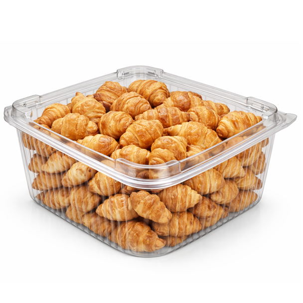 Somoplast 903 Clear Hinged Domed Square Container [2000cc] (180 Pcs)