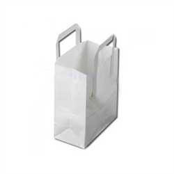 White SOS Paper Carrier Bag Medium - Pack of 250 | Ideal for Takeaway & Retail  Supply Express