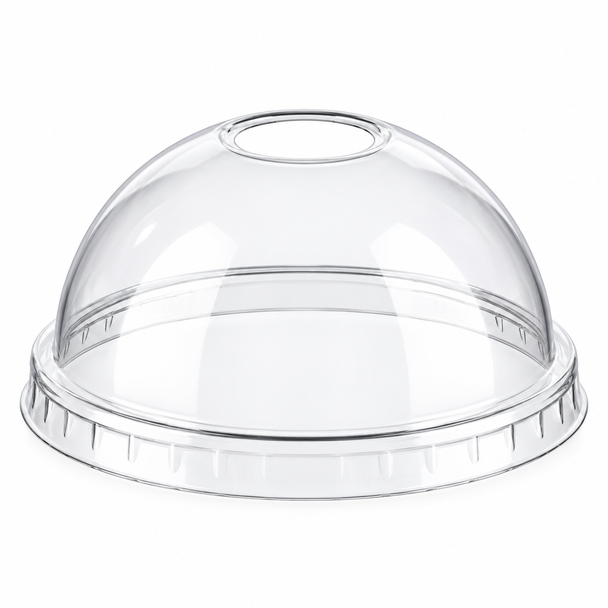 Somoplast 400 - 660ml Clear Domed Lids [12,16 & 20oz] (Pack of 1000)