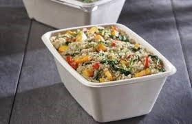 Sabert Rectangular 950ml Pulp Container ,  PUL46130F300N -  PACK OF 300  Supply Express