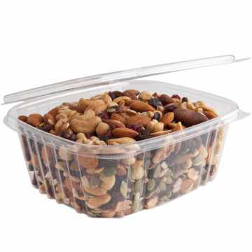 Somoplast [957] Clear Hinged Compact Square Container 375cc (a pack of 600)