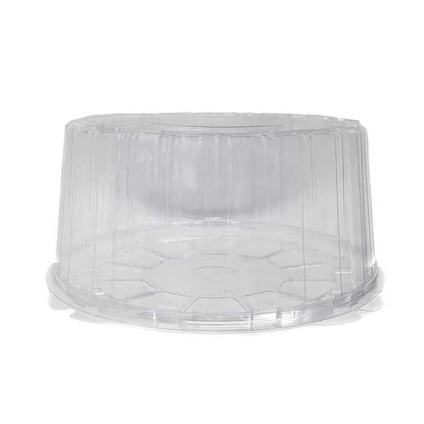 Cake Container 10 inch Round, Clear Lid 5 inch H with clear base (a pack of 30)