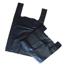 Black Plastic Carrier Bag Bottle (19x32x44cm) 18mu (a pack of 1700)