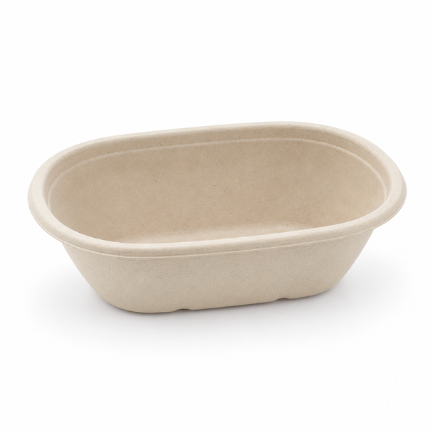 Sabert Eco Street Oval Pulp Bowl PUL18026 770ml - Pack of 300