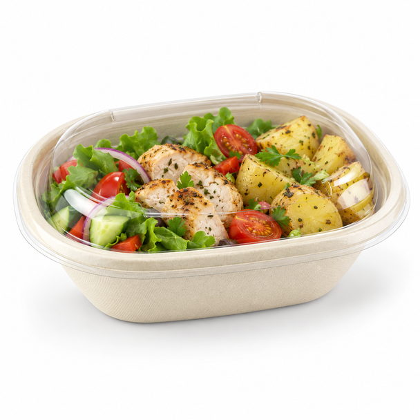 Sabert Eco Street Oval Pulp Bowl PUL18026 770ml - Pack of 300