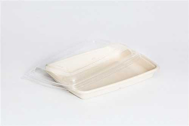 Sabert Rectangular Pulp Container PUL46120F300N (600ml) Shallow (a pack of 300)