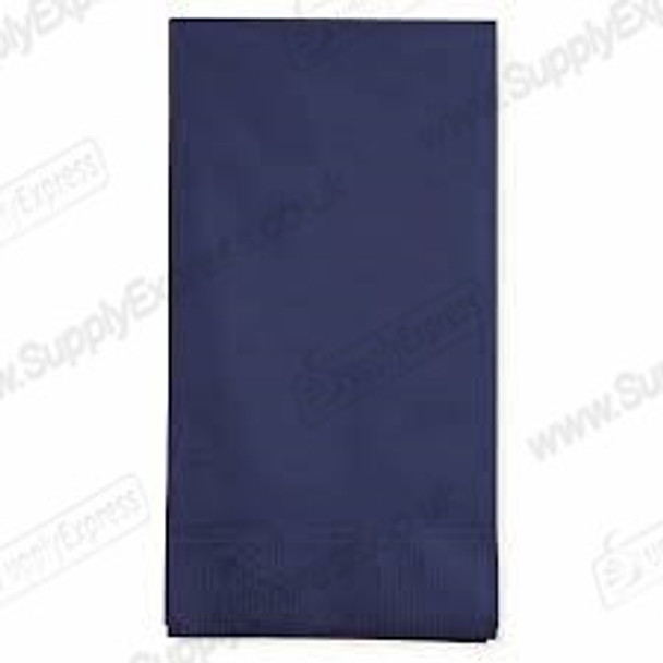 Poppies Navy Blue 2-Ply Napkins 8-Fold [40x40cm] - Pack of 2000 for Restaurants & Events  Supply Express