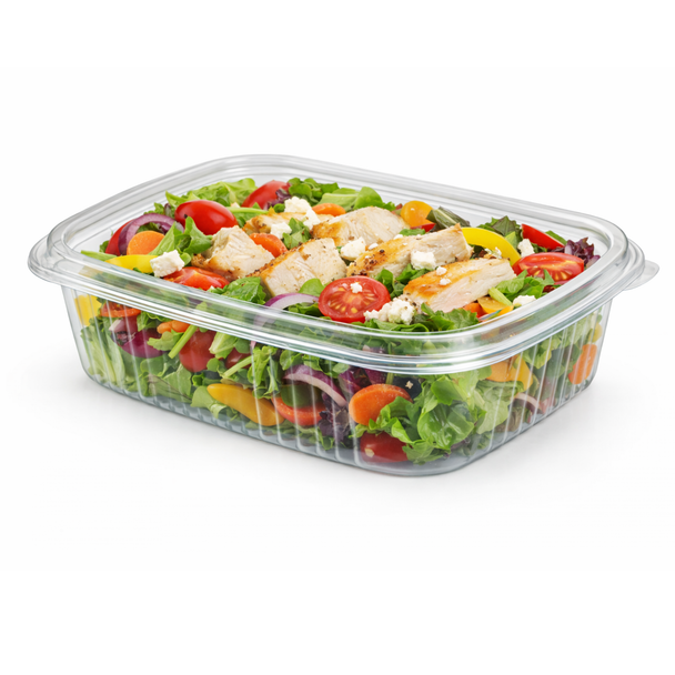Somoplast 915 Clear Hinged Rectangular Container 250cc (Pack of 640)