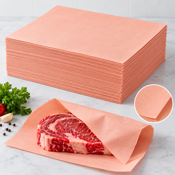 Meat Protective Peach Paper 10x12 inch a Pack of 1000