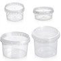 Tamper-proof Clear Round Containers & Lids 1000ml - Pack of 240