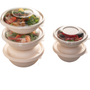 Sabert Clear rPET Lid – 17 cm [52032] for Buddha round pulp container