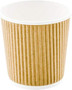 Go-Pak Ripple Kraft Paper Espresso Cups 4oz - Pack of 1000