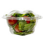 Somoplast 982 round clear Hinged lid Salad Bowl (600cc) - Pack of 300