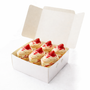 White Folding Cake Boxes 6x6x3 inches - Pack of 250 Boxes