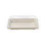 PET Clear Lids for Bagasse Sushi Tray 238x145x25mm - Pack of 500
