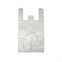 Medium White Plastic Carrier Bags 11x17x21in, 15mu - Pack of 2000