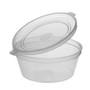 Clear hinged Lids Takeaway Deli Sauce pots 4oz - Pack of 1000