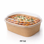 PP Lids for Kraft Rectangular Food Containers (Pack of 300)
