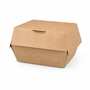 Kraft Takeaway Burger Boxes 130 x 130 x 75mm – Pack of 600