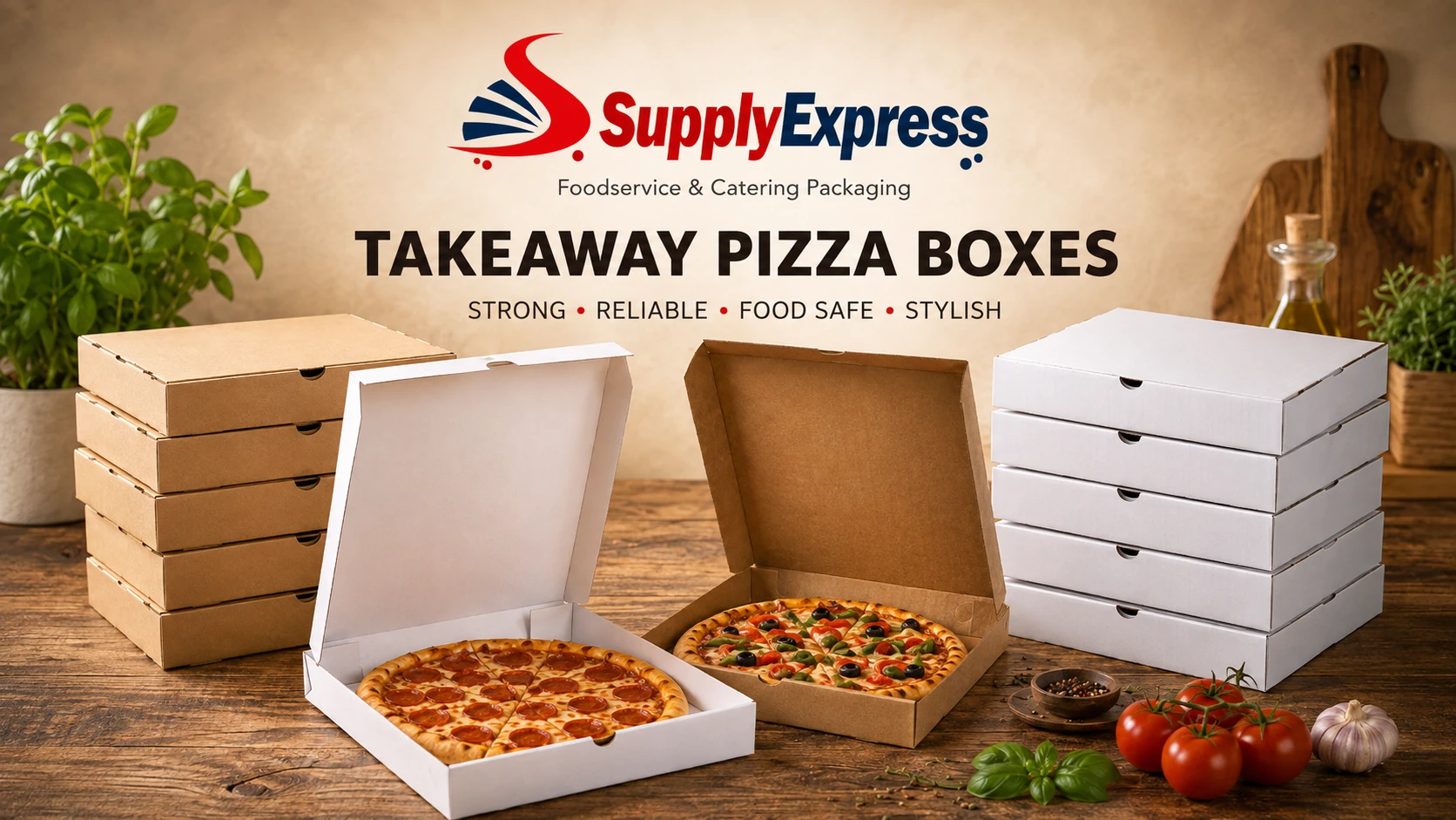 Wholesale Pizza Boxes for Takeaway & Delivery