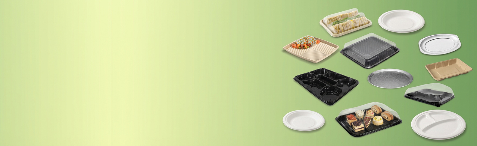 Disposable plate and platters