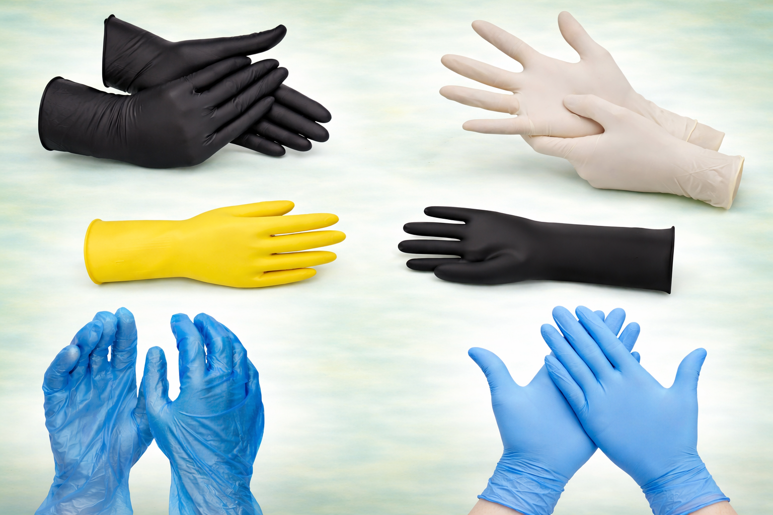 Disposable Gloves – Latex, Vinyl & Nitrile gloves
