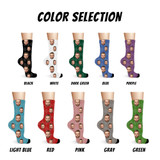 Custom Face Socks with Photo – Personalized Funny Crew Socks Christmas Gift for Men Women