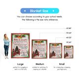 Fleece Sherpa Blanket Christmas Gift for Mom