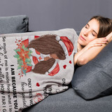 To My Mom Christmas Gift Blanket from Daughter