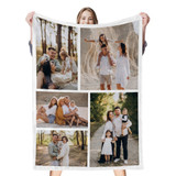 Custom Photo Collage Blankets, Premium Throw Blanket, Personalized Picture Blanket