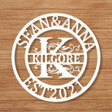Personalized Family Last Name Metal Monogram Signs - Creative Presents