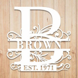 Personalized Last Name Sign Split Letter Wall Decor Housewarming Gift Wedding Gift - Good Gifts