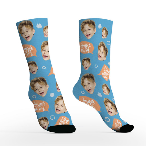 Custom Face Socks with Photos For Kids