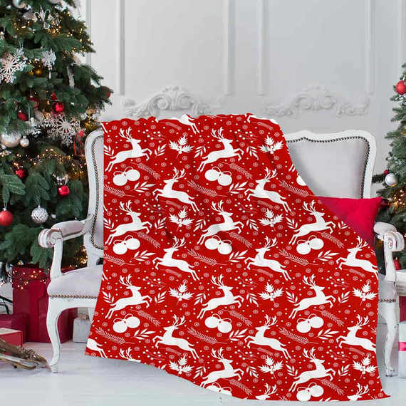 Christmas Elk Blanket for Families Friends Lovers - Creative Gifts 2022