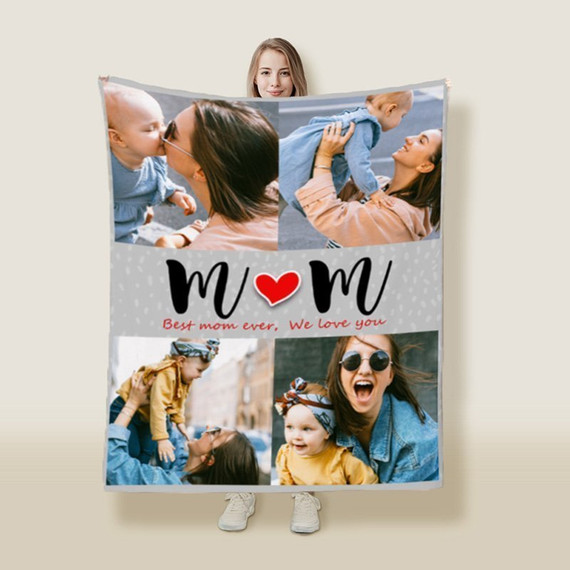 Custom Collage Photo Blankets - Mother's Day Gifts