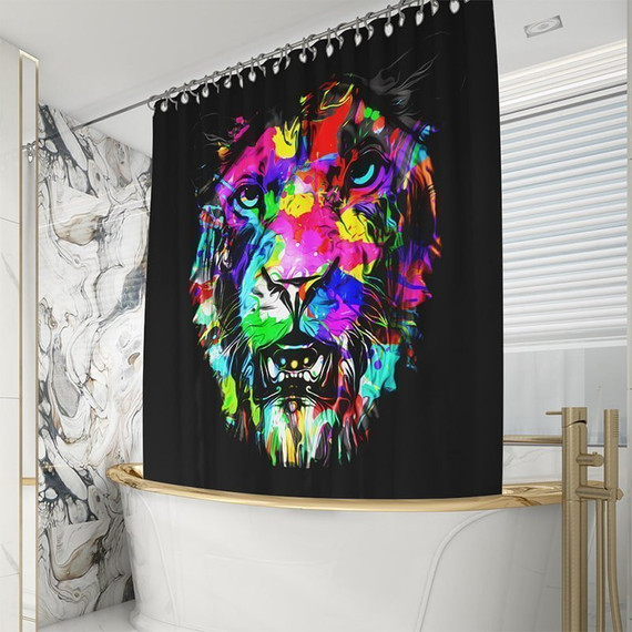 Colorful Tiger Shower Curtains