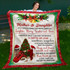 Fleece Sherpa Blanket Christmas Gift for Mom