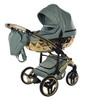 Junama Heart Green 2-in-1 pram and pushchair weather window