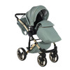 Junama Heart Green 2-in-1 pram and pushchair + apron