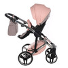 Junama Handcraft Glitter Pink 2-in-1 pram and pushchair parent facing