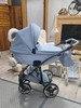 Junama Candy Premium Blue 2-in-1 pram and pushchair lifestyle image