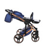 Junama Fluo Line Navy 2-in-1 pram and pushchair flat