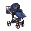 Junama Fluo Line Navy 2-in-1 pram and pushchair + apron