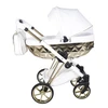 Junama White Latte Pram Pushchair Travel System